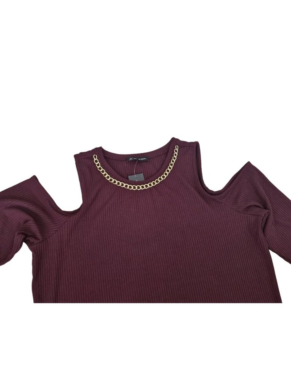 INC International Concepts Women's Top Size 2X Open Shoulder Long Sleeve Shirt